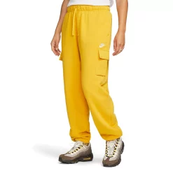 Women's Nike Sportswear Club Fleece Midrise Cargo Pants -Adidas shop 5583798 Yellow Ochre