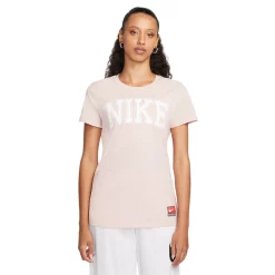 Women's Nike Sportswear Graphic Tee -Adidas shop 5584534 Pink Oxford