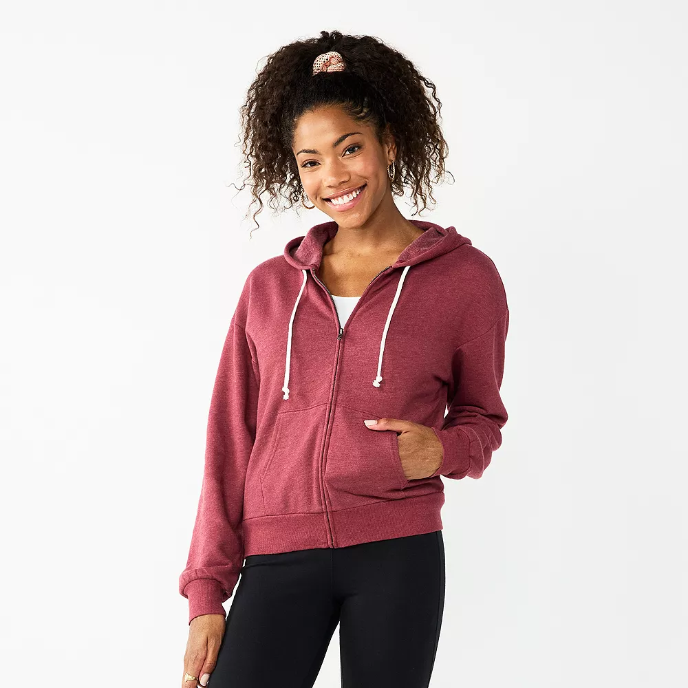 Juniors' SO® Favorite Long Sleeve Zip-Up Hoodie 4 Juniors' SO® Favorite Long Sleeve Zip-Up Hoodie - Image 2