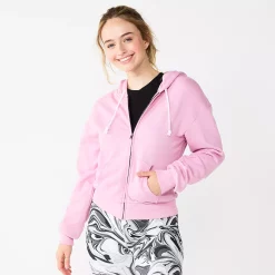 Juniors' SO® Favorite Long Sleeve Zip-Up Hoodie 16 Juniors' SO® Favorite Long Sleeve Zip-Up Hoodie -Adidas shop 5585853 Stella Purple