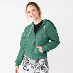 Juniors' SO® Favorite Long Sleeve Zip-Up Hoodie 22 Juniors' SO® Favorite Long Sleeve Zip-Up Hoodie -Adidas shop 5585853 Windsor Green