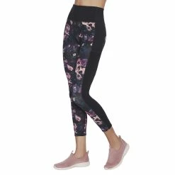 Women's Skechers GO WALK Wear™ Linear Floral High-Waisted 7/8 Leggings -Adidas shop 5585991 ALT2