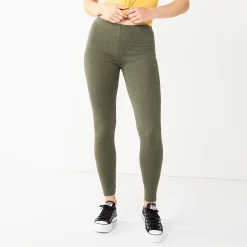 Juniors' SO® Favorite Long Leggings -Adidas shop 5588782 Olive Forest