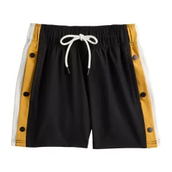 Juniors' SO® Colorblock Side Snap Track Shorts -Adidas shop 5588889 ALT5