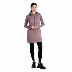 Women's Gaiam Hudson Hooded Dress -Adidas shop 5597711 Deep Taupe