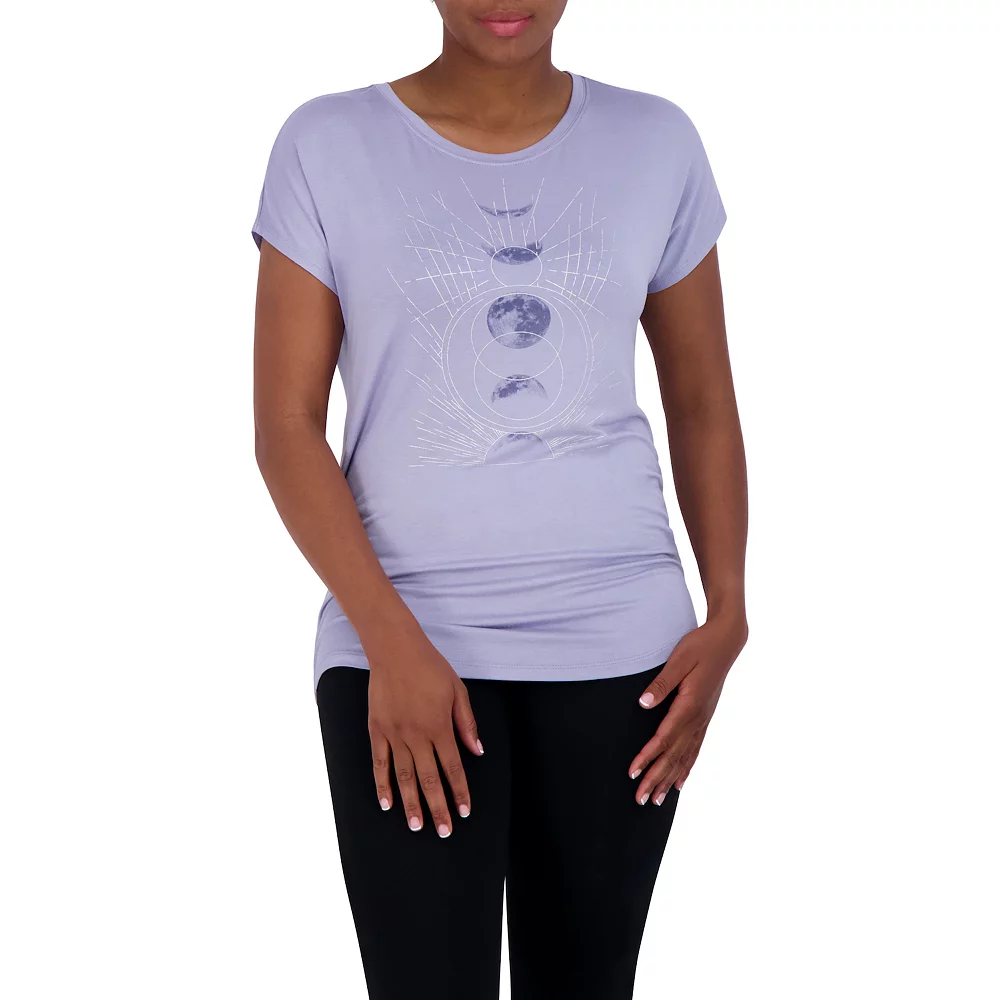 Women's Gaiam Linear Moon Tee 3 Women's Gaiam Linear Moon Tee