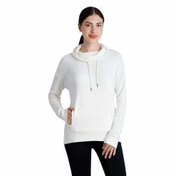Women's Gaiam Waverly Fleece Hoodie -Adidas shop 5597727 Gardenia