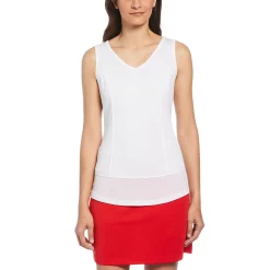 Women's Grand Slam Mesh-Trim Tank -Adidas shop 5599019 Bright White