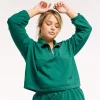 Plus Size FLX Quarter-Zip French Terry Sweatshirt 1 Plus Size FLX Quarter-Zip French Terry Sweatshirt -Adidas shop 5601703 Vintage Moss