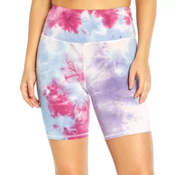 Women's Marika Ambie 7-in. Bike Shorts -Adidas shop 5615417 Fuchsia Tie Dye