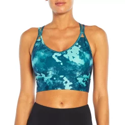 Women's Marika Brooklyn Low-Impact Longline Sports Bra -Adidas shop 5616006 Porcelain Ink Dip