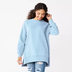 Juniors' SO® Oversized Weekend Tunic Pullover -Adidas shop 5627679 Harbor Sky