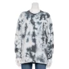 Juniors' SO® Oversized Weekend Tunic Pullover -Adidas shop 5627679 Ivory Black Dye