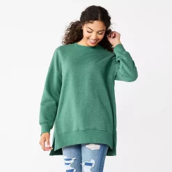 Juniors' SO® Oversized Weekend Tunic Pullover -Adidas shop 5627679 Windsor Green