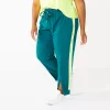 Plus Size Tek Gear® Zipper-Hem Woven Track Pants -Adidas shop 5636707 Night Life Teal