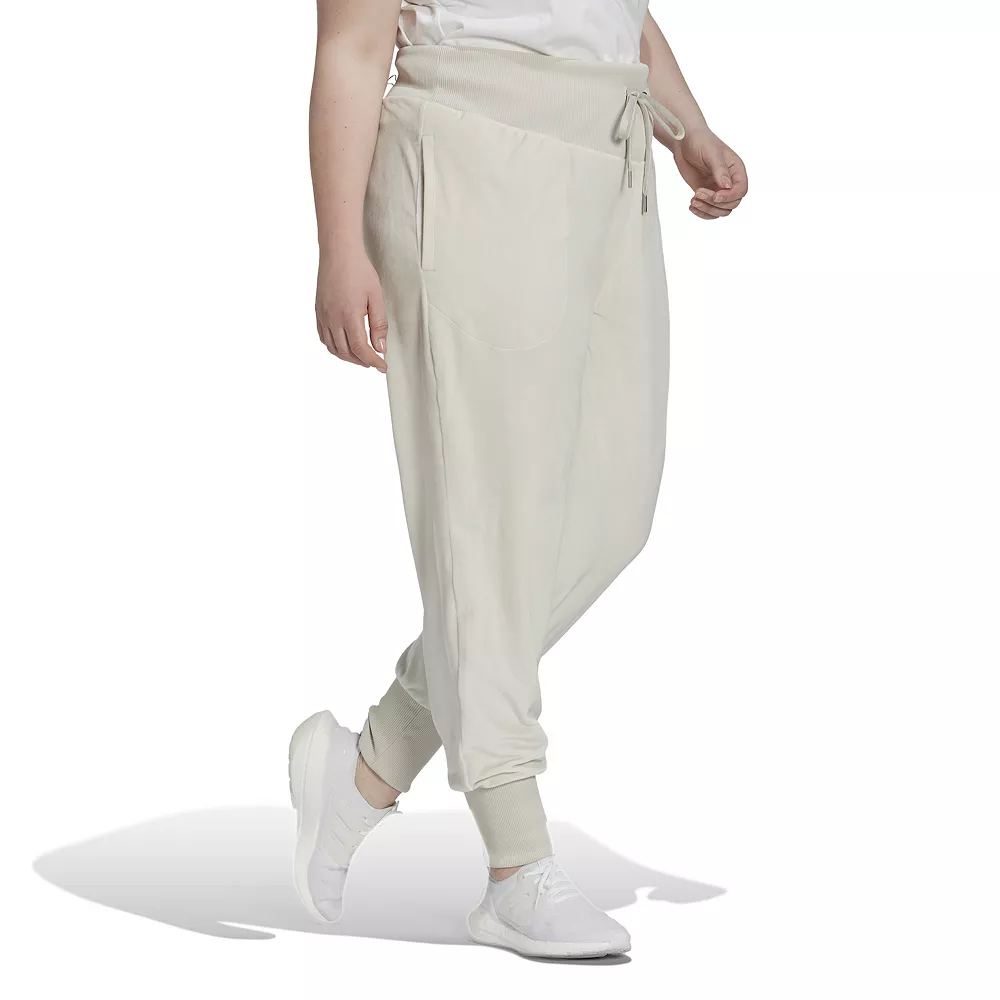 Plus Size adidas Holidayz Cozy Velour High-Waisted Joggers 5 Plus Size adidas Holidayz Cozy Velour High-Waisted Joggers - Image 3