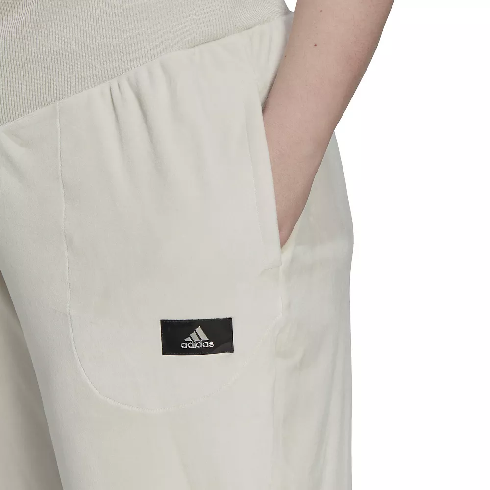 Plus Size adidas Holidayz Cozy Velour High-Waisted Joggers 6 Plus Size adidas Holidayz Cozy Velour High-Waisted Joggers - Image 4