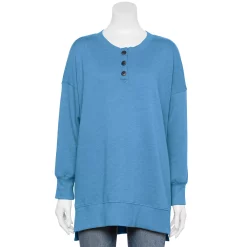 Juniors' SO® Adaptive Easy Dressing Henley Sweatshirt Sensory Friendly -Adidas shop 5652297 Sadie Stream