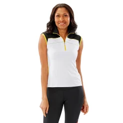 Women's Nancy Lopez Golf Kiss Sleeveless Polo -Adidas shop 5652949 Black Lemon