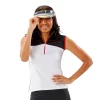 Women's Nancy Lopez Golf Kiss Sleeveless Polo