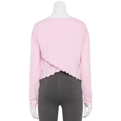 Women's Tek Gear® Lettuce-Edge Cross-Back Top -Adidas shop 5653063 ALT