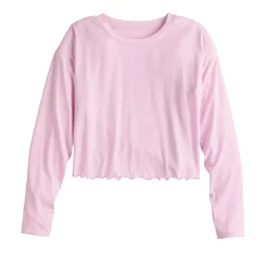 Women's Tek Gear® Lettuce-Edge Cross-Back Top -Adidas shop 5653063 ALT2