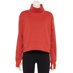 Women's Tek Gear® Run Mockneck Long Sleeve Top -Adidas shop 5653465 Cranberry Kiss