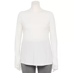 Plus Size Tek Gear® Soft Touch Long-Sleeve Tee 6 Plus Size Tek Gear® Soft Touch Long-Sleeve Tee -Adidas shop 5653782 White