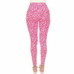 Women's White Mark Leopard Print Leggings -Adidas shop 5656820 ALT