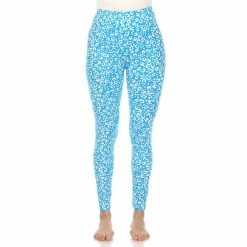 Women's White Mark Leopard Print Leggings -Adidas shop 5656820 Blue Leopard