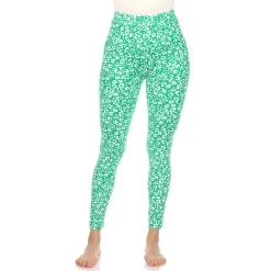 Women's White Mark Leopard Print Leggings -Adidas shop 5656820 Green Leopard