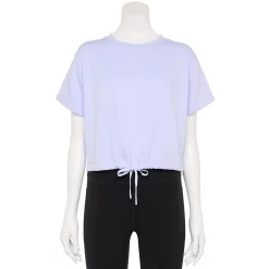 Women's Tek Gear® Stretch Fleece Cinched-Waist Top -Adidas shop 5661373 Ava Lavender