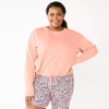 Plus Size Tek Gear® Stretch Fleece Cinched-Waist Top -Adidas shop 5663621 Strawberry Cake