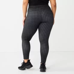 Juniors' Plus Size SO® Crossover High-Rise Sporty Leggings 9 Juniors' Plus Size SO® Crossover High-Rise Sporty Leggings -Adidas shop 5664663 ALT