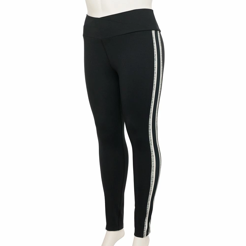 Juniors' Plus Size SO® Crossover High-Rise Sporty Leggings 4 Juniors' Plus Size SO® Crossover High-Rise Sporty Leggings - Image 2