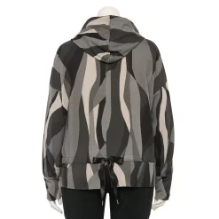 Plus Size Tek Gear® French-Terry Cropped Hoodie -Adidas shop 5664824 ALT