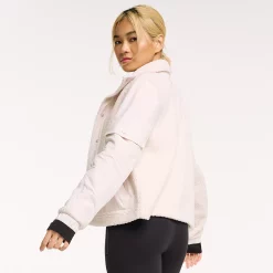 Women's FLX Boucle Mixed-Media Jacket -Adidas shop 5665622 ALT