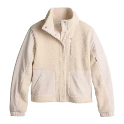 Women's FLX Boucle Mixed-Media Jacket -Adidas shop 5665622 ALT2