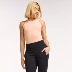 Women's FLX Affirmation Halter-Neck Bodysuit -Adidas shop 5665628 Blushed Out