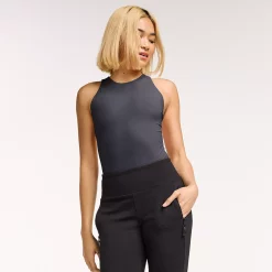 Women's FLX Affirmation Halter-Neck Bodysuit -Adidas shop 5665628 Plum Sherry