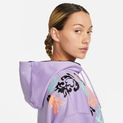 Women's Nike Therma-FIT Crop Printed Hoodie -Adidas shop 5667887 ALT4