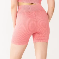 Juniors' SO® Seamless Ribbed Bike Shorts -Adidas shop 5673338 ALT