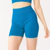 Juniors' SO® Seamless Ribbed Bike Shorts -Adidas shop 5673338 Duchess Blue