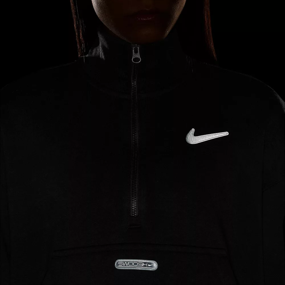 Women's Nike Sportswear Swoosh Quarter-Zip Fleece Top 9 Women's Nike Sportswear Swoosh Quarter-Zip Fleece Top - Image 7