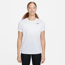 Women's Nike Dri-FIT Tee -Adidas shop 5676400 White Black