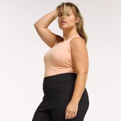 Plus Size FLX Affirmation Halter-Neck Bodysuit -Adidas shop 5679629 Blushed Out