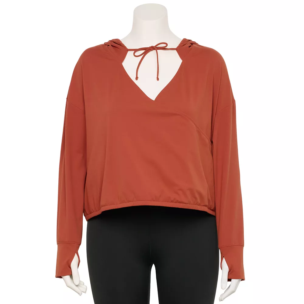 Plus Size FLX Surplice Lightweight Hoodie 3 Plus Size FLX Surplice Lightweight Hoodie