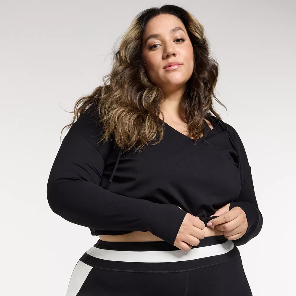 Plus Size FLX Surplice Lightweight Hoodie 4 Plus Size FLX Surplice Lightweight Hoodie - Image 2