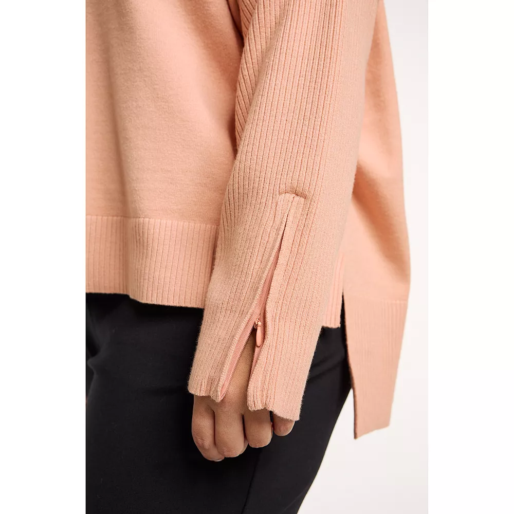 Plus Size FLX Hooded High-Low Sweater 9 Plus Size FLX Hooded High-Low Sweater - Image 7