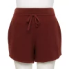 Plus Size FLX Ribbed High-Waisted Sweater Shorts